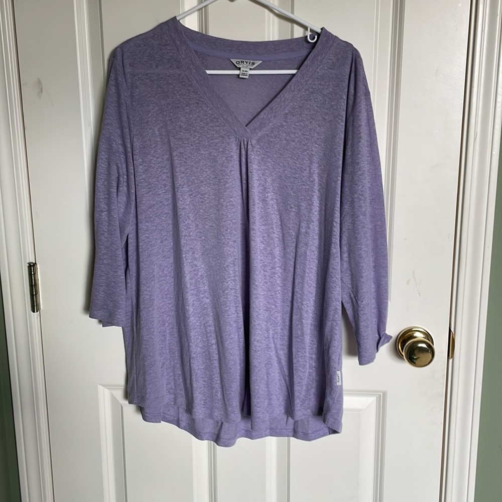 Orvis Lightweight V-Neck Sweater Top – Women’s XL